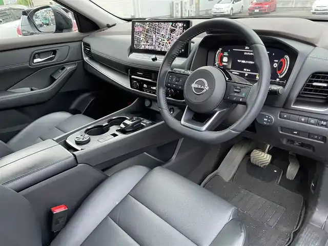 日産 エクストレイル X e－4ORCE 千葉県 2023(令5)年 3.5万km ダイヤモンドブラック 235/60R18/エマージェンシーブレーキ/インテリジェントクルーズコントロール/純正コネクトナビ/地デジTV/【Bluetooth接続】/アラウンドビューモニター（前後撮影）/ドライブレコーダー/革巻きステアリング/ステアリングスイッチ/ETC/LEDヘッドライト/フォグライト/ウインカーミラー/コーナーセンサー/純正18インチアルミホイル/サイド/カーテンエアバッグ/インテリジェントキー