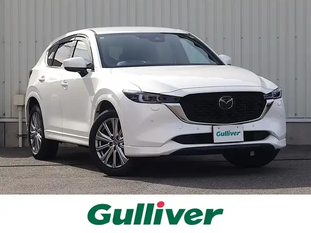 マツダ ＣＸ－５ 25S エクスクルーシブモード 山形県 2022(令4)年 4.6万km スノーフレイクホワイトパールマイカ 4WD/BOSEサウンドシステム/衝突被害軽減システム/純正SDナビ/　　【CD DVD BT フルセグ USB】/DVDプレイヤー/全周囲カメラ/電動リアゲート/レーダークルーズコントロール/LEDオートヘッドライト/ブラウンレザーシート/パワーシート/シートエアコン/シートヒーター/純正19インチアルミホイール/ドライブレコーダー/アイドリングストップ/コーナーセンサー/ステアリングスイッチ/MTモード付AT/電動格納ウィンカーミラー/スマートキー/ETC