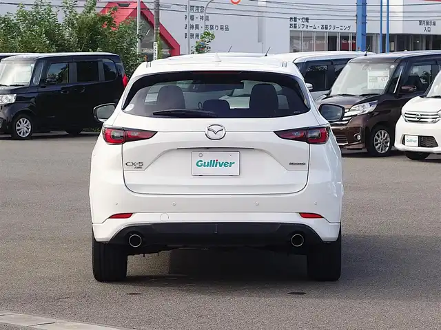 マツダ ＣＸ－５ 25S エクスクルーシブモード 山形県 2022(令4)年 4.6万km スノーフレイクホワイトパールマイカ 4WD/BOSEサウンドシステム/衝突被害軽減システム/純正SDナビ/　　【CD DVD BT フルセグ USB】/DVDプレイヤー/全周囲カメラ/電動リアゲート/レーダークルーズコントロール/LEDオートヘッドライト/ブラウンレザーシート/パワーシート/シートエアコン/シートヒーター/純正19インチアルミホイール/ドライブレコーダー/アイドリングストップ/コーナーセンサー/ステアリングスイッチ/MTモード付AT/電動格納ウィンカーミラー/スマートキー/ETC