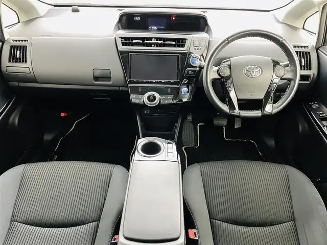 トヨタ プリウス α S チューンブラック Ⅱ 福島県 2017(平29)年 7.7万km アティチュードブラックマイカ 横滑り防止/純正8インチメモリナビ/・バックカメラ/・フルセグ/・ビルトインETC2.0/・USB/・HDMI/・SD/・CD/DVD/・Bluetooth/・ステアリングスイッチ/シートヒーター/LEDヘッドライト/・オートライト/・フォグランプ/純正フロアマット/スマートキー /・プッシュスタート