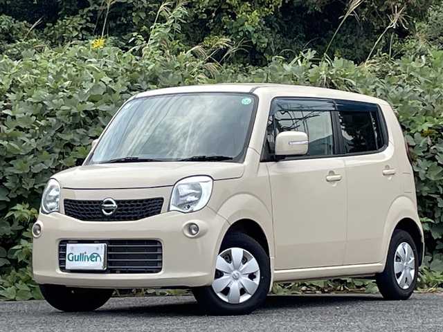 日産 モコ X 大分県 2013(平25)年 3.5万km ミルクティーベージュ 純正メモリーナビ/地デジ/スマートキー/エンジンプッシュスタート
