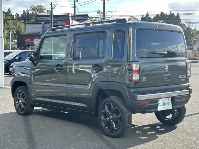 スズキ ハスラー タフワイルド 鹿児島県 2024(令6)年 0.1千km クールカーキPM 純正ナビ/(フルセグTV/Bluetooth/AppleCarPlay/AndroidAuto)/デュアルカメラブレーキサポート/誤発進抑制装置/車線逸脱警報/アダプティブクルーズコントロール/全方位カメラ/LEDヘッドライト/シートヒーター/純正15インチアルミホイール/ルーフレール/スマートキー