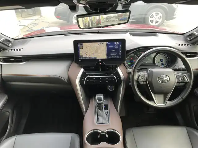トヨタ ハリアー ハイブリッド Z 富山県 2021(令3)年 6.8万km センシュアルレッドマイカ 4WD/純正ナビ/フルセグTV/Bluetooth/全周囲カメラ/デジタルインナーミラー/プリクラッシュセーフティ/コーナーセンサー/レーンキープアシスト/ブラインドスポットモニター/レーダークルーズコントロール/ハーフレザーシート/パワーシート/電動リアゲート/プッシュスタート/スマートキー/ETC2.0
