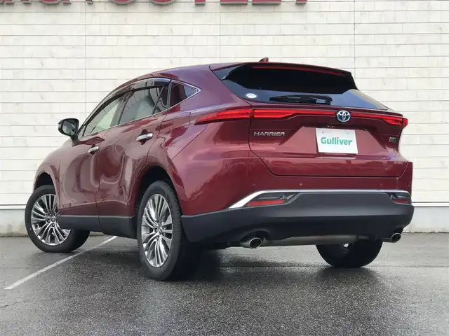 トヨタ ハリアー ハイブリッド Z 富山県 2021(令3)年 6.8万km センシュアルレッドマイカ 4WD/純正ナビ/フルセグTV/Bluetooth/全周囲カメラ/デジタルインナーミラー/プリクラッシュセーフティ/コーナーセンサー/レーンキープアシスト/ブラインドスポットモニター/レーダークルーズコントロール/ハーフレザーシート/パワーシート/電動リアゲート/プッシュスタート/スマートキー/ETC2.0