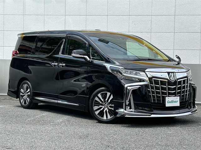 トヨタ アルファード S Cパッケージ 東京都 2018(平30)年 10.2万km ブラック モデリスタフルエアロ/モデリスタシグネチャーイルミブレード/モデリスタマフラー/モデリスタミラーガーニッシュ/モデリスタフロントグリルカバー/モデリスタバックドアガーニッシュ/モデリスタヘッドライトガーニッシュ/ツインムーンルーフ/純正SDナビ/　フルセグTV/DVD/CD/Bluetooth/バックカメラ/プリクラッシュセーフティ/レーダークルーズコントロール/レーントレーシングアシスト/ロードサインアシスト/オートマチックハイビーム/両側パワースライドドア/純正12.1型フリップダウンモニター/デジタルインナーミラー/レザーシート/パワーシート/シートヒーター/シートクーラー/シートメモリー/ブラインドスポットモニター/パワーバックドア/ビルトインETC/3眼LEDヘッドライト/フォグランプ/オートライト/コーナーセンサー/純正18インチアルミホイール/ハンドルヒーター/ステアリングスイッチ/電動格納ミラー/ウインカーミラー/フロアマット/ドアバイザー