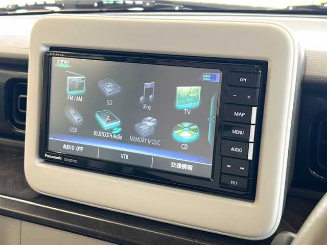 スズキ ラパン モード 岐阜県 2021(令3)年 9.5万km ノクターンブルーパール/ホワイト 2トーンルーフ ワンオーナー/SDナビ/フルセグテレビ/全方位カメラ/Bluetooth/USB/iPod/VTR/D＋N席シートヒーター/LEDヘッドライト/純正フロアマット/パーキングアシスト/アイドリングストップ/スペアキー/アンチブレーキシステム/横滑り防止装置/レーンキープアシスト/盗難防止システム/オートマチックハイビーム/オートライト/デュアルブレーキサポート