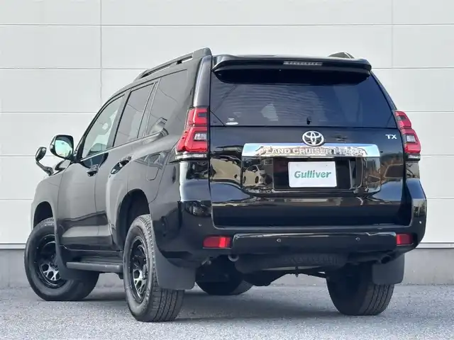 トヨタ ランドクルーザー プラド TX 茨城県 2023(令5)年 1.5万km ブラック 純正ナビ/　(AM/FM/CD/DVD/iPod/Bluetooth/フルセグ)/バックカメラ/追従型クルーズコントロール/サンルーフ/ETC/LEDヘッドライト/RAYS17インチアルミホイール/ルーフレール/前後コーナーセンサー/センターデフロック/ダウンヒルアシストコントロール/オートライト/カーテンエアバック
