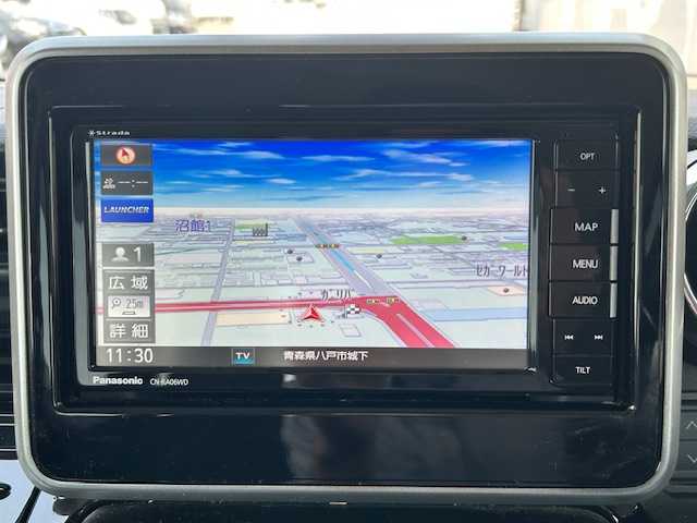 スズキ スペーシア カスタム HYBRID XS 青森県 2020(令2)年 3.9万km ピュアホワイトP ワンオーナー/全方位カメラ/純正ナビ/（BlueTooth接続、フルセグTV、AMFM、DISC）/前後ドラレコ/ヘッドアップディスプレイ/デュアルセンサーブレーキサポート/レーンアシスト/衝突被害軽減ブレーキ/横滑り防止/スペアキー/両側パワースライドドア/前席シートヒーター/ETC