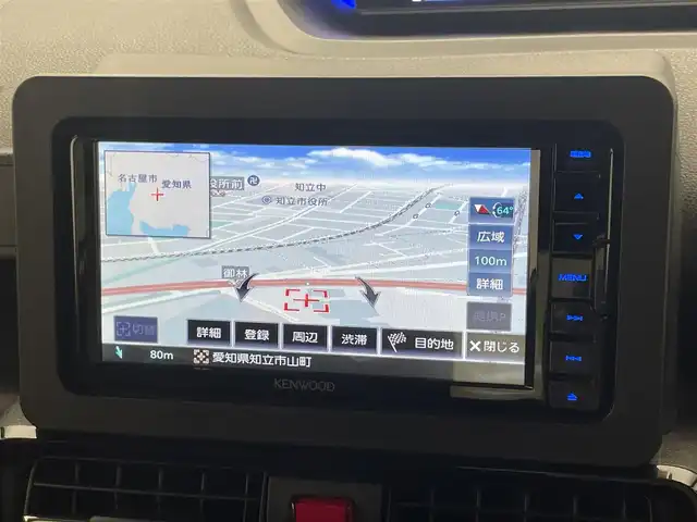 ダイハツ タント カスタム RS 愛知県 2023(令5)年 1.9万km シャイニングホワイトパール 社外ナビ　全方位カメラ　両パワ　禁煙車　スマートアシスト３　フルセグＴＶ　純正アルミホイール　ＬＥＤオートライト　前後ドラレコ　ＥＴＣ　衝突軽減　純正フロアマット　ハーフレザー　シートヒーター　ＤＶＤ