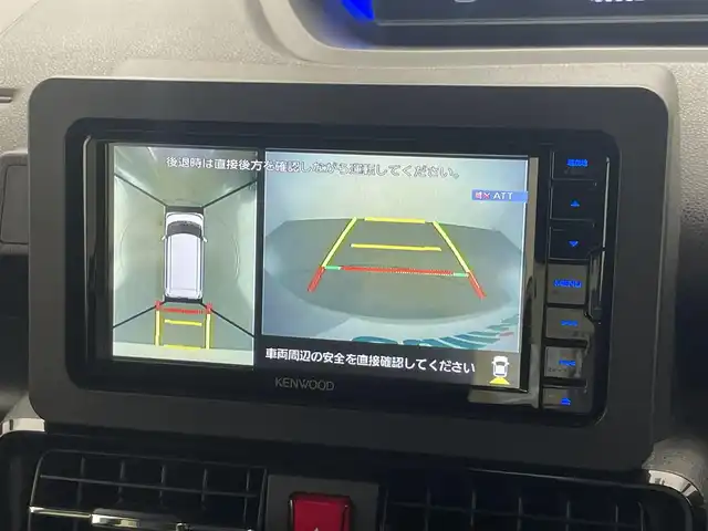ダイハツ タント カスタム RS 愛知県 2023(令5)年 1.9万km シャイニングホワイトパール 社外ナビ　全方位カメラ　両パワ　禁煙車　スマートアシスト３　フルセグＴＶ　純正アルミホイール　ＬＥＤオートライト　前後ドラレコ　ＥＴＣ　衝突軽減　純正フロアマット　ハーフレザー　シートヒーター　ＤＶＤ