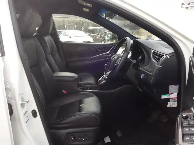 トヨタ ハリアー ハイブリッド エレガンス 山形県 2014(平26)年 4.8万km ホワイトパールクリスタルシャイン 4WD/純正SDナビ/　　【CD DVD BT フルセグ】/バックカメラ/LEDオートヘッドライト/ハーフレザーシート/パワーシート/純正17インチアルミホイール/ドライブレコーダー/ステアリングスイッチ/MTモード付AT/電動格納ウィンカーミラー/フォグランプ/スマートキー×2/ETC