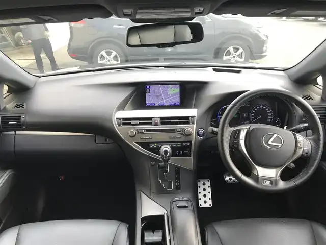 レクサス ＲＸ 450h Fスポーツ 富山県 2014(平26)年 4.8万km ブラック サンルーフ/RAYSアルミホイール/純正ナビ/フルセグTV/Bluetooth/バックカメラ/コーナーセンサー/レーダークルーズコントロール/レザーシート/パワーシート/シートヒーター/プッシュスタート/スマートキー/LEDヘッドライト/オートライト/ETC