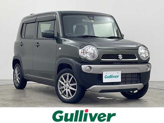 スズキ ハスラー G 秋田県 2018(平30)年 2.1万km クールカーキPM 4WD/CD/Bluetooth/衝突被害軽減ブレーキ　/横滑り防止装置　/ダウンヒルアシストコントロール　/ヒルディセントコントロール　/アイドリングストップ　/スタッドレスタイヤ積み込み　/社外フロアマット　/プッシュスタート　/スペアキー/サイドバイザー/電動格納ミラー/オートエアコン