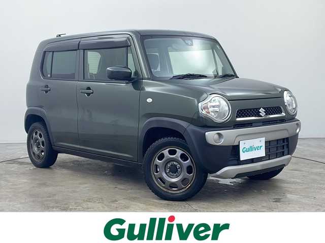 スズキ ハスラー G 秋田県 2018(平30)年 2.1万km クールカーキPM 4WD/CD/Bluetooth/衝突被害軽減ブレーキ　/横滑り防止装置　/ダウンヒルアシストコントロール　/ヒルディセントコントロール　/アイドリングストップ　/社外フロアマット　/プッシュスタート　/スペアキー/サイドバイザー/電動格納ミラー/オートエアコン