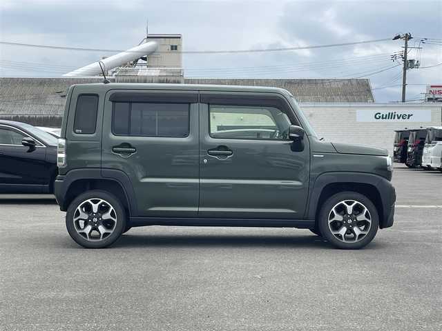 スズキ ハスラー HYBRID X 山形県 2020(令2)年 3.4万km クールカーキPM 4WD/衝突被害軽減システム/純正HDDナビ/　　【CD　DVD　BT　フルセグ　USB　MSV】/全周囲カメラ/LEDオートライト/シートヒーター/純正15インチアルミホイール/スノーモード/ダウンヒルアシストコントロール/ステアリングスイッチ/純正フロアマット/ドアバイザー/電動格納ウィンカーミラー/スマートキー×2