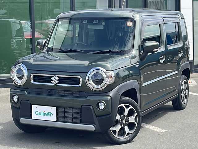スズキ ハスラー HYBRID X 道東・釧路十勝 2020(令2)年 3.4万km クールカーキPM ・4WD/・純正SDナビ/（CD DVD BT フルセグ USB MSV）/・全周囲カメラ/・LEDヘッドライト/・オートライト/・デュアルカメラブレーキサポート/・ヒルスタートアシストスイッチ/・グリップコントロールスイッチ/・スノーモードスイッチ/・前席シートヒーター/・アイドリングストップ/・コーナーセンサー/・ステアリングスイッチ/・電動格納ウィンカーミラー/・ミラーヒーター/・フォグランプ/・純正フロアマット/・ドアバイザー/・スマートキー/・プッシュスタート/・純正15インチアルミホイール