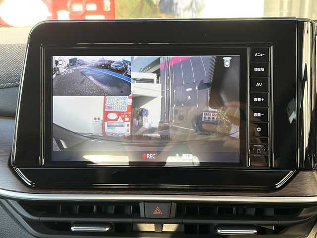 日産 オーラ G FOUR 広島県 2023(令5)年 0.4万km ガーネットレッド/スーパーブラック 2トーン 禁煙車/4WD/エマージェンシーブレーキ/車線逸脱警報/ハイビームアシスト/道路標識認識/速度標識認識/先行車発進お知らせ/コーナーセンサー/純正9型ナビ（MM223D-Le）/・フルセグTV/Bluetooth/SD/HDMI/アラウンドビューモニター/インテリジェントルームミラー/ステアリングヒーター/ハーフレザーシート/シートヒーター/オートライト/LEDヘッドライト/フォグランプ/純正ドライブレコーダー（前）/ETC/純正ドアバイザー/純正17インチアルミホイール/W+サイド+カーテンエアバック