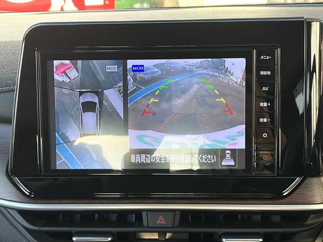 日産 オーラ G FOUR 広島県 2023(令5)年 0.4万km ガーネットレッド/スーパーブラック 2トーン 禁煙車/4WD/エマージェンシーブレーキ/車線逸脱警報/ハイビームアシスト/道路標識認識/速度標識認識/先行車発進お知らせ/コーナーセンサー/純正9型ナビ（MM223D-Le）/・フルセグTV/Bluetooth/SD/HDMI/アラウンドビューモニター/インテリジェントルームミラー/ステアリングヒーター/ハーフレザーシート/シートヒーター/オートライト/LEDヘッドライト/フォグランプ/純正ドライブレコーダー（前）/ETC/純正ドアバイザー/純正17インチアルミホイール/W+サイド+カーテンエアバック