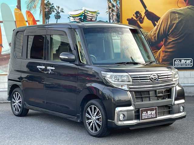 ダイハツ タント カスタム X トップED SAⅡ 宮崎県 2016(平28)年 6.5万km ブラックマイカメタリック ワンオーナー/純正メモリーナビ/バックカメラ/フルセグＴＶ　ＵＳＢ入力　Ｂｌｕｅｔｏｏｔｈ　ＤＶＤ再生/左側パワースライド/サンシェード/スマートアシスト/アイドリングストップ/純正フロアマット/ドアバイザー/プッシュスタート/スマートキー/スペアキー/保証書/取扱説明書