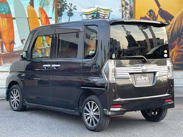ダイハツ タント カスタム X トップED SAⅡ 宮崎県 2016(平28)年 6.5万km ブラックマイカメタリック ワンオーナー/純正メモリーナビ/バックカメラ/フルセグＴＶ　ＵＳＢ入力　Ｂｌｕｅｔｏｏｔｈ　ＤＶＤ再生/左側パワースライド/サンシェード/スマートアシスト/アイドリングストップ/純正フロアマット/ドアバイザー/プッシュスタート/スマートキー/スペアキー/保証書/取扱説明書