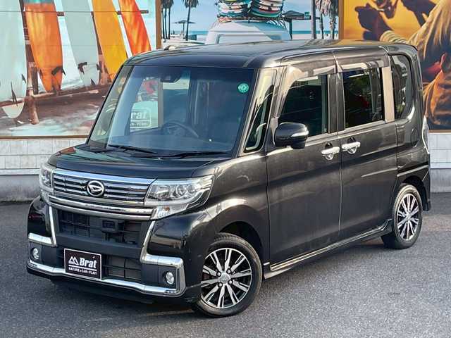 ダイハツ タント カスタム X トップED SAⅡ 宮崎県 2016(平28)年 6.5万km ブラックマイカメタリック ワンオーナー/純正メモリーナビ/バックカメラ/フルセグＴＶ　ＵＳＢ入力　Ｂｌｕｅｔｏｏｔｈ　ＤＶＤ再生/左側パワースライド/サンシェード/スマートアシスト/アイドリングストップ/純正フロアマット/ドアバイザー/プッシュスタート/スマートキー/スペアキー/保証書/取扱説明書
