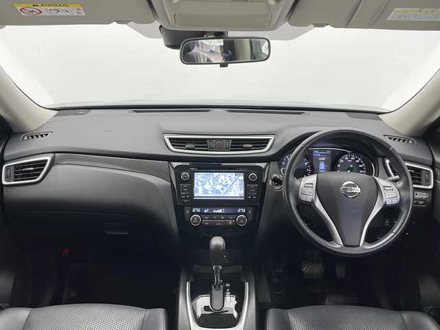 日産 エクストレイル ハイブリッド 20X エマージェンシーブレーキ 長野県 2017(平29)年 5万km スチールブルー 4WD/純正SDナビ/クルーズコントロール/車線逸脱警報/エマージェンシーブレーキ/ブラインドスポットモニター/パワーバックドア/カプロンシート/前席シートヒーター/全方位カメラ/ビルトインETC/LEDヘッドライト/オートライト/電動格納ミラー/ウィンカーミラー/ドアミラーヒーター/純正17インチAW装着/純正フロアマット/純正ドアバイザー/プッシュスタート/スマートキー/スペアキー1本