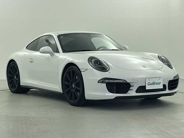 ポルシェ ９１１ カレラ4 S 福井県 2013(平25)年 2.8万km ピュアホワイト ’14model/スポーツクロノパッケージ/PDLS/PASM/パワーステアリング＋/スポーツエギゾースト/20inchカレラクラシックAW/アルカンターラルーフ/黒革シート/・シートヒーター/4wayパワーシート【D席/Ｎ席】/コーナーセンサー/バックカメラ/H＆Rダウンサス積み込み/保証書・取説有り/スペアキー有り/社外SDナビ【MDV-S706】/・CD/DVD/Bluetooth/SD/パドルシフト