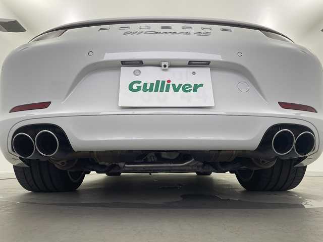 ポルシェ ９１１ カレラ4 S 福井県 2013(平25)年 2.8万km ピュアホワイト ’14model/スポーツクロノパッケージ/PDLS/PASM/パワーステアリング＋/スポーツエギゾースト/20inchカレラクラシックAW/アルカンターラルーフ/黒革シート/・シートヒーター/4wayパワーシート【D席/Ｎ席】/コーナーセンサー/バックカメラ/H＆Rダウンサス積み込み/保証書・取説有り/スペアキー有り/社外SDナビ【MDV-S706】/・CD/DVD/Bluetooth/SD/パドルシフト