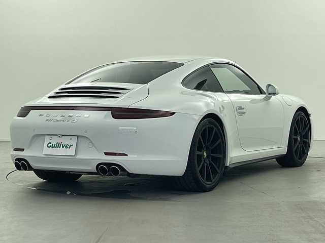 ポルシェ ９１１ カレラ4 S 福井県 2013(平25)年 2.8万km ピュアホワイト ’14model/スポーツクロノパッケージ/PDLS/PASM/パワーステアリング＋/スポーツエギゾースト/20inchカレラクラシックAW/アルカンターラルーフ/黒革シート/・シートヒーター/4wayパワーシート【D席/Ｎ席】/コーナーセンサー/バックカメラ/H＆Rダウンサス積み込み/保証書・取説有り/スペアキー有り/社外SDナビ【MDV-S706】/・CD/DVD/Bluetooth/SD/パドルシフト