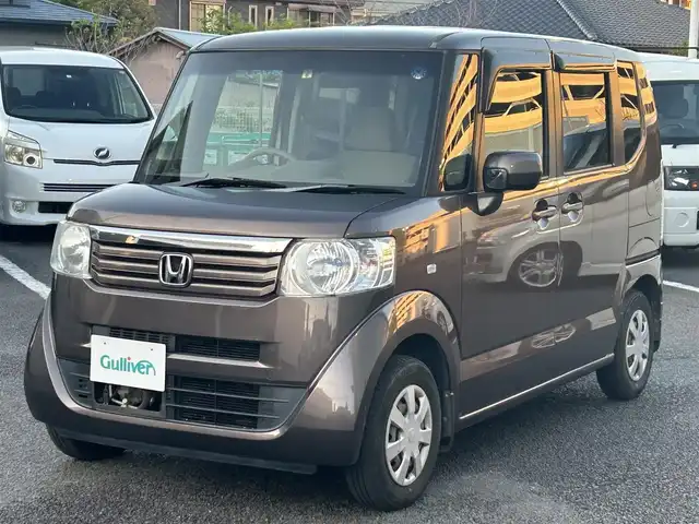 ホンダ Ｎ ＢＯＸ G Lパッケージ 静岡県 2012(平24)年 8.3万km プレミアムブロンズパール ユーザー買取車両/純正SD（VXM-122VF）/　【CD/DVD/BT/地デジTV】/片側パワースライドドア/バックカメラ/ETC/横滑り防止/スマートキー/プッシュスタート/ステアリングスイッチ