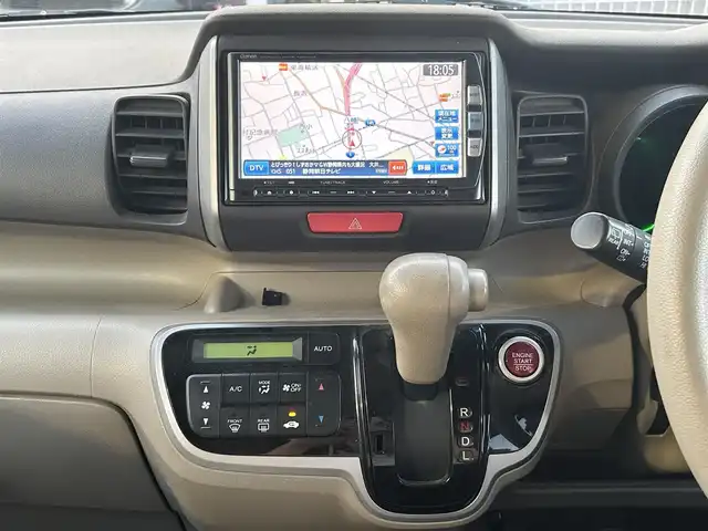 ホンダ Ｎ ＢＯＸ G Lパッケージ 静岡県 2012(平24)年 8.3万km プレミアムブロンズパール ユーザー買取車両/純正SD（VXM-122VF）/　【CD/DVD/BT/地デジTV】/片側パワースライドドア/バックカメラ/ETC/横滑り防止/スマートキー/プッシュスタート/ステアリングスイッチ