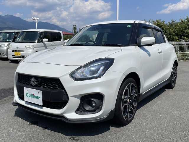 スズキ スイフト スポーツ セーフティPKG 山梨県 2019(令1)年 8.7万km ピュアホワイトP ６MT/純正ＳＤナビ　/全方位モニター　/純正ビルトインＥＴＣ　/ワンセグＴＶ　/Ｂｌｕｅｔｏｏｔｈ　/ＣＤ　/ＵＳＢ　/ドライブレコーダー/クルーズコントロール/運転席シートヒーター　/純正１７インチＡＷ　/ＡＢＳ　/横滑り防止装置　/レーンキープアシスト　/オートライト/プッシュスタート/純正フロアマット