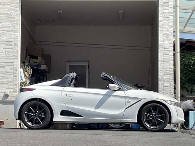 ホンダ Ｓ６６０ α 大分県 2015(平27)年 5.6万km プレミアムスターホワイトパール 柿本マフラー/シートカバー/モデューロ15インチアルミホイール/純正フロアマット/社外ETC/スペアキー