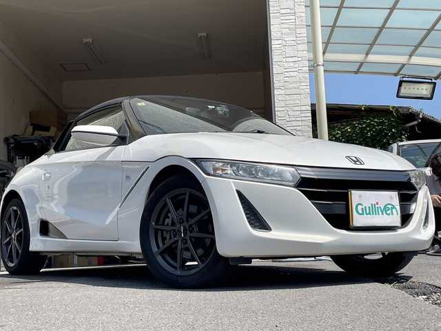 ホンダ Ｓ６６０ α 大分県 2015(平27)年 5.6万km プレミアムスターホワイトパール 柿本マフラー/シートカバー/モデューロ15インチアルミホイール/純正フロアマット/社外ETC/スペアキー