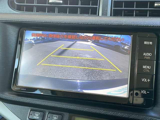 トヨタ アクア S 長野県 2014(平26)年 4.9万km ブラックマイカ 純正メモリナビTV/Bluetooth/バックカメラ/ETC/ブラックレザー調シートカバー/純正フロアマット/取説