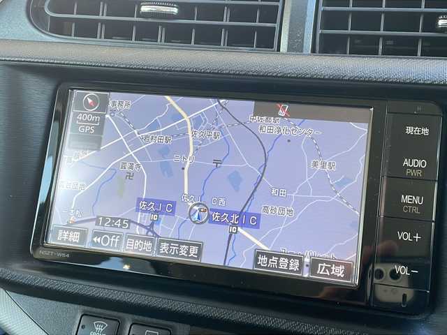 トヨタ アクア S 長野県 2014(平26)年 4.9万km ブラックマイカ 純正メモリナビTV/Bluetooth/バックカメラ/ETC/ブラックレザー調シートカバー/純正フロアマット/取説