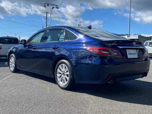 トヨタ クラウン ハイブリッド S 兵庫県 2019(平31)年 8.8万km ダークブルーマイカ 純正ナビ/・Bluetooth/・フルセグTV/追従付きクルーズコントロール/クリアランスソナー/レーンアシスト/オートライト/オートハイビーム/プリクラッシュ/パーキングサポート/RSA/革巻きステアリング/純正マット/ETC/シートヒーター/前後ドラレコ/電動オートパーキングブレーキ