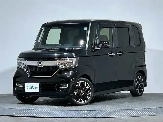 ホンダ Ｎ ＢＯＸ カスタム G L ターボ ホンダセンシング 愛媛県 2021(令3)年 3.5万km クリスタルブラックパール ホンダセンシング/純正9インチナビ/Bluetooth/フルセグTV/FM/AM/両側パワースライドドア/ビルトインETC/バック・サイドカメラ/ハーフレザーシート/前席シートヒーター/ステアリングスイッチ/パドルシフト/リアサンシェード/ISOFIX/スペアキーX1