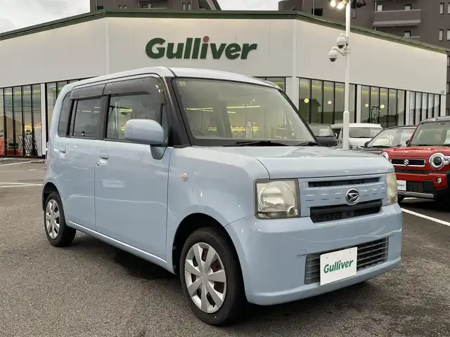 ダイハツ ムーヴ コンテ L 長崎県 2012(平24)年 5.9万km ミストブルーマイカメタリック 社外ナビ/（フルセグ・DVD・CD・SD・BT)/バックカメラ/純正シートカバー/純正キーレス/アイドリングストップ/ライトレベライザー/電動格納ミラー/新車保証書/取扱説明書