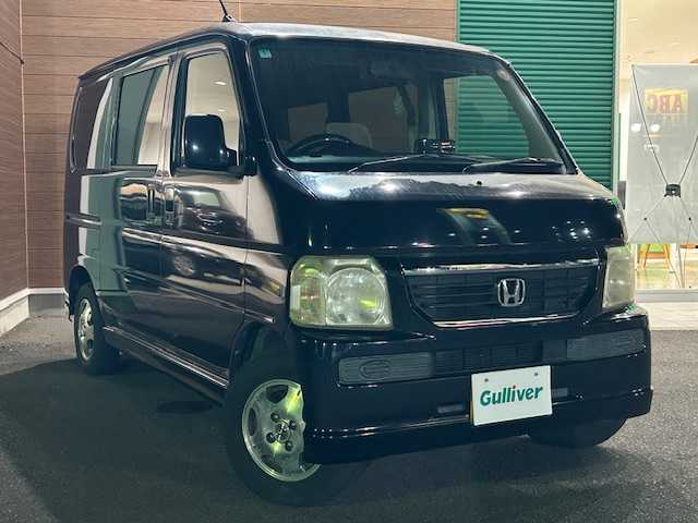 ホンダ バモス L ターボ 静岡県 2007(平19)年 12.9万km 黒