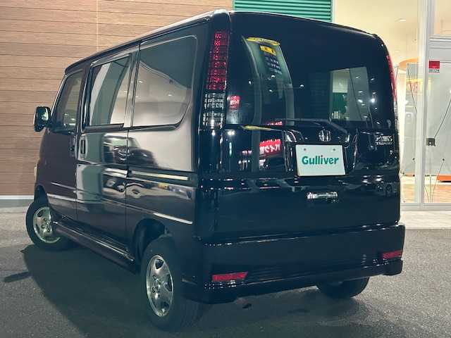 ホンダ バモス L ターボ 静岡県 2007(平19)年 12.9万km 黒