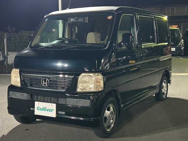 ホンダ バモス L ターボ 静岡県 2007(平19)年 12.9万km 黒