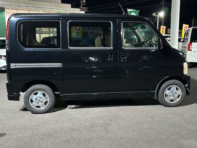 ホンダ バモス L ターボ 静岡県 2007(平19)年 12.9万km 黒