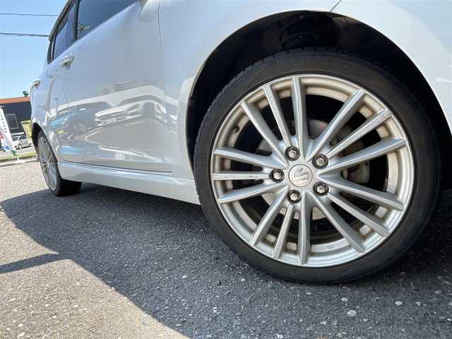 スズキ スイフト スポーツ 新潟県 2014(平26)年 14.8万km スノーホワイトパール ワンオーナー/６MT/運転席レカロシート/社外ステアリング装着/ドアバイザー/プッシュスタート/純正フロアマット/純正運転席シート車載/純正ステアリング車載