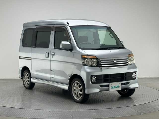 ダイハツ アトレー ワゴン カスタム ターボ RS 兵庫県 2010(平22)年 8.8万km ブライトシルバーメタリック 社外7インチナビ（FM/AM・CD/DVD・ワンセグ）/ETC/リモコンキー/両側スライドドア/社外AW14インチ/純正フロアマット/HIDヘッドランプ/フォグランプ/電動格納ミラー/ドアバイザー