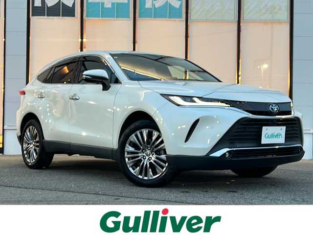 トヨタ ハリアー ハイブリッド Z レザーパッケージ 山形県 2021(令3)年 2.7万km ホワイトパールクリスタルシャイン 禁煙車/４WD/JBLサウンド/トヨタセーフティセンス/ブラインドスポットモニター/レーダークルーズコントロール/レーンキープアシスト/オートマチックハイビーム/全方位カメラ/デジタルインナーミラー/純正ドライブレコーダー/純正ディスプレイオーディオ/（Bluetooth/フルセグ/AM/FM/USB)/置くだけ充電/ステアリングスイッチ/ステアリングヒーター/レザーシート/D席メモリー付きシート/前席パワーシート/前席シートヒーター・エアシート/ETC2.0/純正フロアマット/スマートキー×２/パワーバックドア/純正アルミホイール/フォグランプ/取扱説明書/記録簿