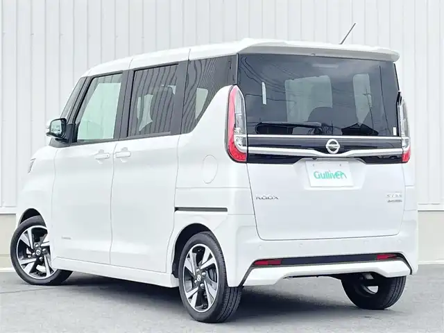 日産 ルークス HWS Gターボ プロパイロットED 群馬県 2022(令4)年 1.2万km ホワイトパール 純正SDナビ＆フルセグTV/（CD/DVD/Bluetooth/SD/MSV/AUX)/プロパイロット/インテリジェントエマージェンシーブレーキ/踏み間違い衝突防止アシスト/LDW/先行車発信お知らせ/保証書/取扱説明書/スペアキー