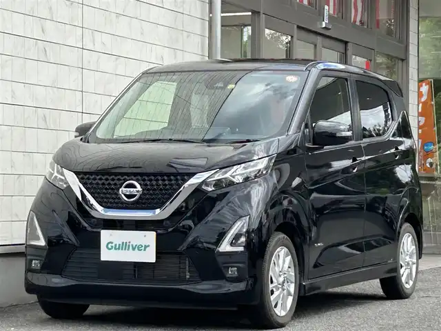 日産 デイズ HWS X プロパイロットED 茨城県 2020(令2)年 4.6万km ブラック ・外部検査済み/・純正８型ナビゲーション/・アラウンドビューモニター/・プロパイロット/・追従クルーズコントロール/・レーダーブレーキ/・LEDヘッドライト/・電子パーキングブレーキ/・CD/DVD/Bluetooth/・フルセグTV/・USBポート/・オートエアコン/・サイドエアバッグ/・スマートキー/・スペアキー/・プッシュスタート/・ドライブレコーダー/・ETC/・新車保証書/・取扱説明書