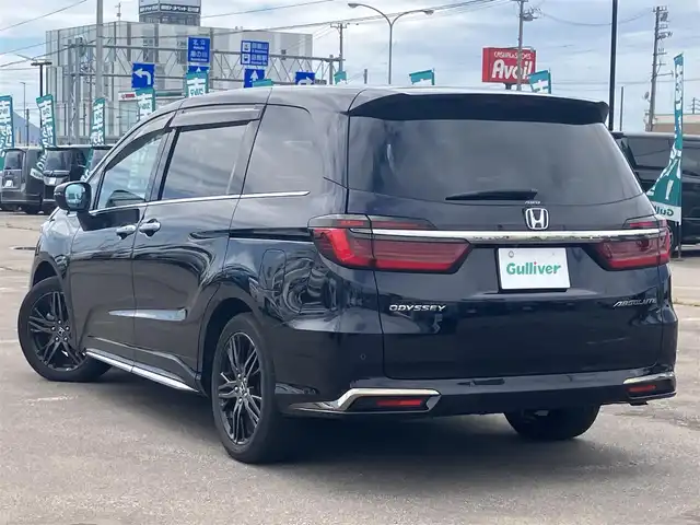 ホンダ オデッセイ アブソルート EX 道南・函館 2021(令3)年 1.9万km プレミアムヴィーナスブラックP ／純正１０インチナビ/／フルセグＴＶ/／夏冬タイヤ/／ドライブレコーダー/／全方位カメラ/／フリップダウンモニター/／衝突軽減システム/／ハンズフリーテールゲート/／コーナーセンサー/／自動駐車システム/／ＥＴＣ