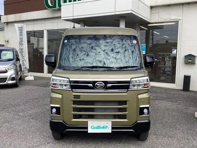 ダイハツ アトレー バン RS 千葉県 2025(令7)年 0.1千km オフビートカーキM ワンオーナー/ディスプレイオーディオ/フルセグテレビ/バックカメラ/デジタルインナーミラー/　  視界補助パック/両側パワースライドドア/ドライブレコーダー/スマートキースペアキー/ETC/取扱説明書/保証書